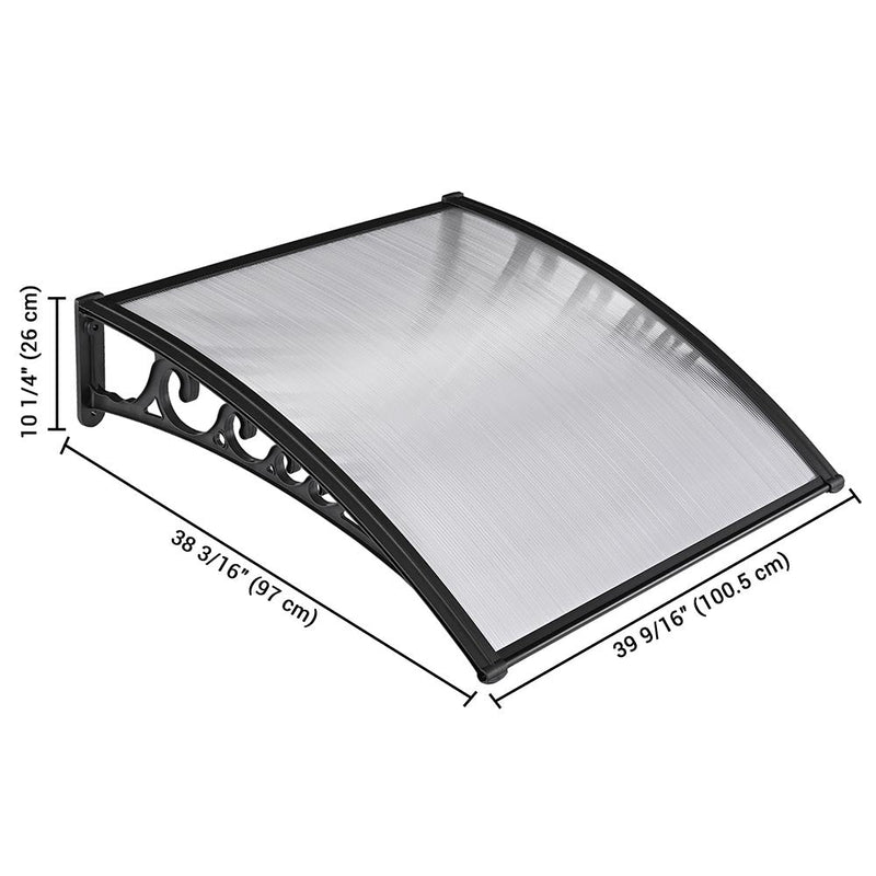 Yescom 2-Pack Door & Window Poly Awning Canopy 40"x40"