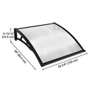 Yescom Door & Window Poly Awning Canopy 40"x40"