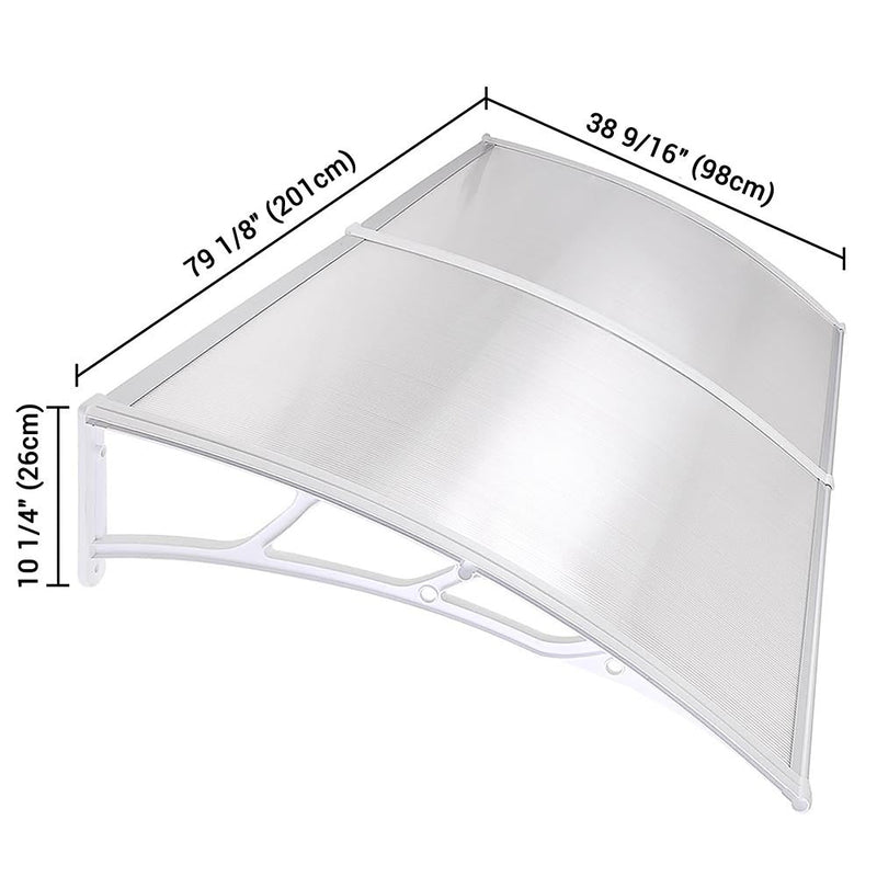 Yescom Door & Window Poly Awning Canopy 120" x 40"