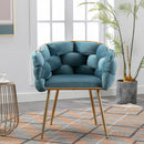 Luxury Modern Simple Leisure Single Sofa Chair Bedroom Lazy Person Household Dresser Stool Manicure Table Back Chair by HouseOfZazla