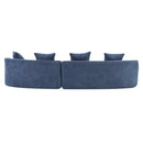 Elegant Curved Sectional Sofa With Full Foam Comfort by HouseOfZazla