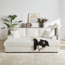 3 Seater Sofa With 2 Ottomans For Living Room by HouseOfZazla
