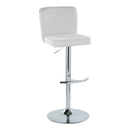 Henry - Contemporary Adjustable Barstool With Swivel & Rounded T Footrest (Set of 2) by HouseOfZazla