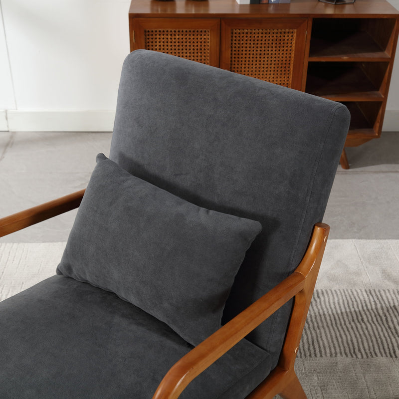 Walker Edison | Modern Accent Chair with One Pillow