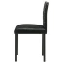 Garza Upholstered Dining Side Chair Black (Set of 4)