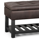 Cosmopolitan - Storage Ottoman Bench With Open Bottom by Unique Piece Furniture