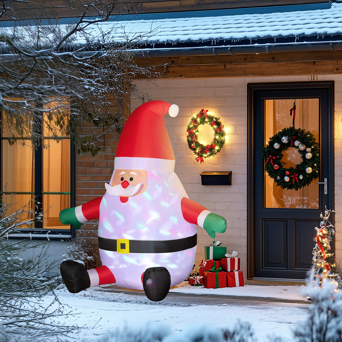 Outsunny Inflatable Christmas Santa Claus, photo 7 of 9