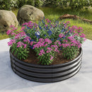 2PCS 47.24" Round Raised Garden Beds for Outdoor Gardening by HouseOfZazla