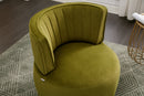 360 Degree Swivel Cuddle Barrel Accent Sofa Chairs, Round Armchairs with Wide Upholstered, Fluffy Velvet Fabric Chair for Living Room, Bedroom, Office, Waiting Rooms