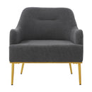Modern Elegance Accent Chair With Curved Backrest