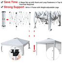 Yescom Ez Pop Up Canopy Tent 10'x10' Waterproof Shelter