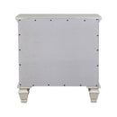 Cottage 3 Drawer Nightstand With Pull Out Tray - Cream White by HouseOfZazla
