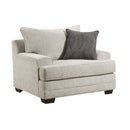 Avedia - Chair With Pillow - Beige/Gray Chenille by Unique Piece Furniture