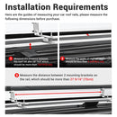 Yescom Awning with LED Light 6.6' x 4.6' Car Side Tailgate Awning