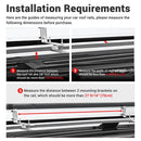 Yescom Awning with LED Light 6.6' x 4.6' Car Side Tailgate Awning