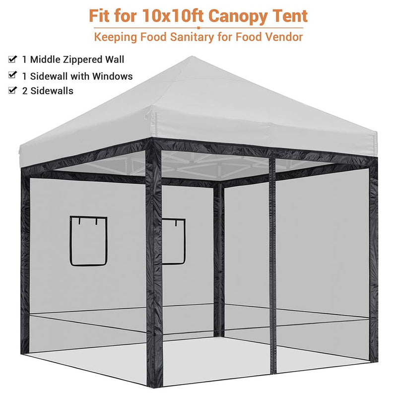 Yescom 10x10 Pop Up Canopy Netting Mesh Sidewalls