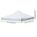 Yescom 10x10 Ez Pop Up Tent Canopy Top Replacement Cover (9.6'x9.6')