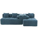 Sectional Free Combined Sofa With 2 Side Pockets by HouseOfZazla