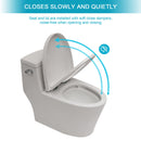 1 Piece Toilet With Soft Closing Seat - White