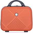 2Piece Luggage Sets ABS Lightweight Suitcase, Spinner Wheels, (20/14) DARK ORANGE