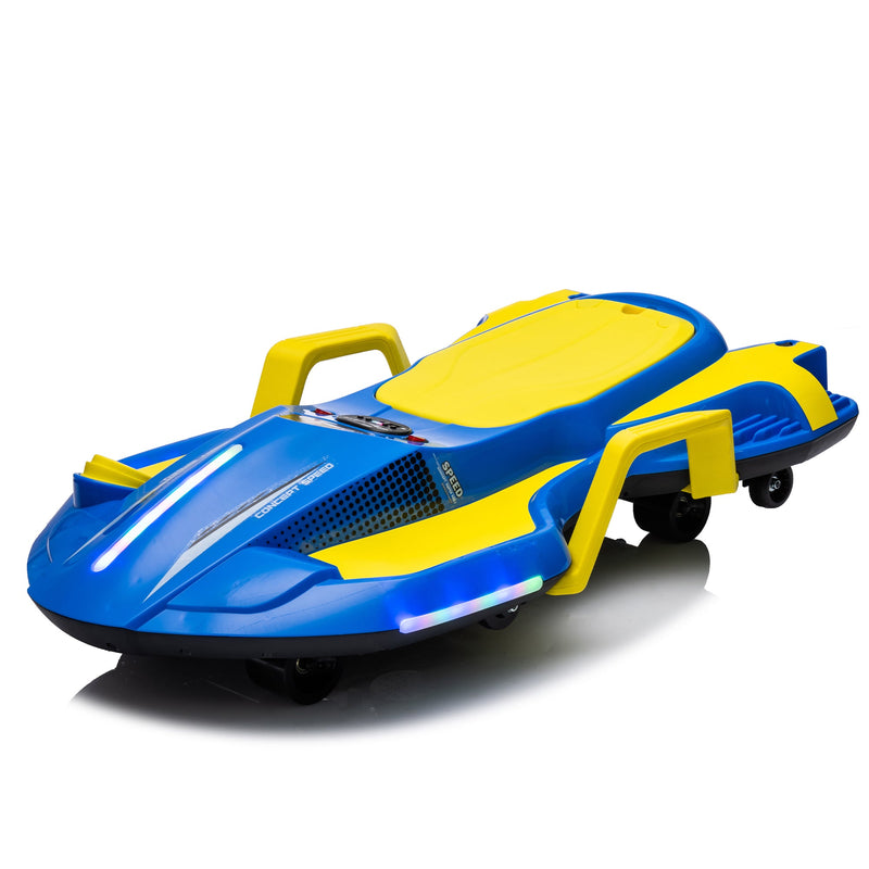 24V Kids Ride On Electric scooter w/ helmet knee pads,24v ride on toy for kids,Spray function,2WD 400w wheel-hub motor,5.59-6.84MPH,Gravity Steering,Use for 1-2 hours,Exercise your child age 6+.