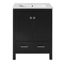 Space Saving Bathroom Vanity With Integrated Ceramic Sink