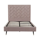 Crosby - Bed With Upholstered Headboard And Slats by HouseOfZazla