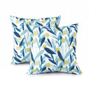 4 Pack Outdoor Pillow Covers - Coastal Leaves