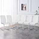 Modern Dining Chairs With Padded Seat, Metal Legs by HouseOfZazla