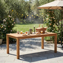 TOPMAX Patio Wooden Dining Table, 67"L Rectangular by HouseOfZazla