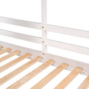 Bunk Bed Wood Bed & Roof, Window, Guardrail, Ladder