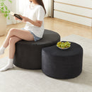 Modern Upholstered Round Coffee Table For Living Room (Set of 2) by HouseOfZazla