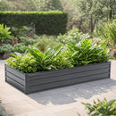 6x3x1 FT Metal Raised Garden Bed Outdoor Planter by HouseOfZazla