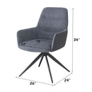 Hester - Arm Chair (Set of 2) - Gray Fabric by Unique Piece Furniture