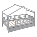 House Bed With 2 Drawers