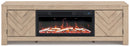 Cayboni - LG TV Stand With Fireplace Option