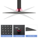 Modern 10" Square Rainfall Shower Head & Stainless Steel Wall Or Ceiling Mount Luxury Spa Shower Panel