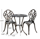Nassau Cast 3PC Bistro Set