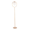 Moon - Contemporary Floor Lamp - Gold / Frosted