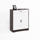Freestanding Wooden Shoe Cabinet, 4 Tier Organizer With Drawer by HouseOfZazla