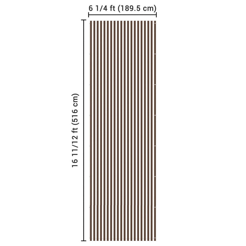 Yescom 17'x6' Pergola Canopy Replacement Cover with Rods