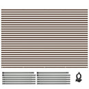 Yescom 8'x10' Universal Pergola Canopy Cover Fabric with Rods