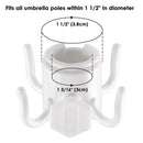 Yescom 1.5 IN Pole Hanging Hook 4 Prongs Towel Bag Hat Holder