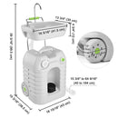 Yescom 12Gal Portable Hand-Wash Station Sink Faucet w/ Handle by yescomusa