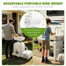 Yescom 12Gal Portable Hand-Wash Station Sink Faucet w/ Handle by yescomusa