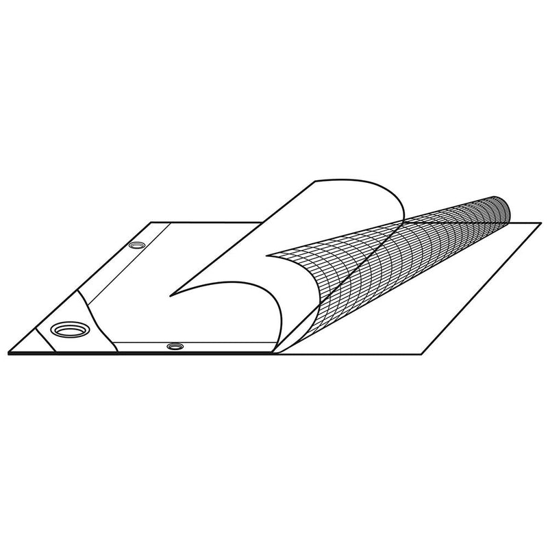 Yescom 15'x20' Heavy-Duty Poly Tarp Reinforced Canopy Silver