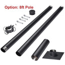 Yescom Shade Sail Posts (Pole, Base, D-Ring Clamp)