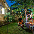 Yescom 10 ft Aluminum String Light Poles with Hook & Stakes 2ct/pk