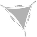 Yescom Patio Triangle Sun Sail Shade Canopy 11ft Color Optional