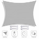 Yescom Patio Rectangle Sun Sail Shade Canopy 20ftx23ft